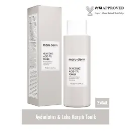 Maruderm Glycolic Acid %7 Aydınlatıcı ve Leke Karşıtı Tonik 250 ml 1