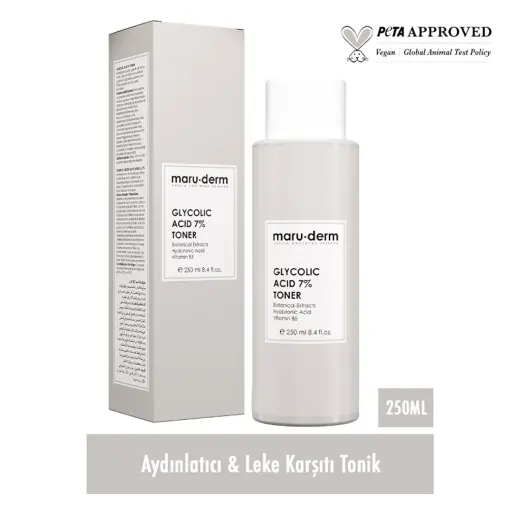Maruderm Glycolic Acid %7 Aydınlatıcı ve Leke Karşıtı Tonik 250 ml