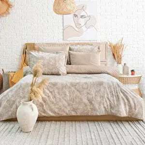 Schafer Home Premium Comfort Çift Kişilik Nevresim Takımı 6 Parça-ekru