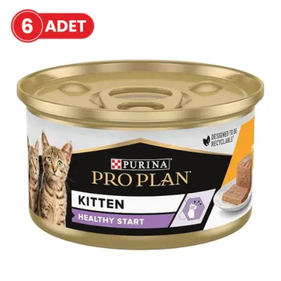 Pro Plan Tavuklu Yavru Kedi Konservesi 85gr (6 Adet)