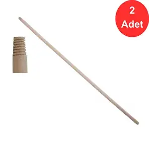 Mulpex Vidalı Ahşap Fırça - Çekpas Sapı 120 Cm. - 2 Adet