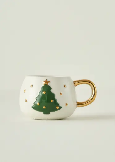 Christmas Yılbaşı Stoneware Kupa (280 cc)