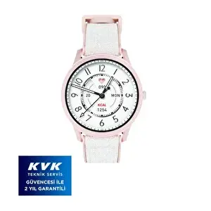 Kieslect Lora Sesli Asistan ve Arama Özellikli Pembe Akıllı Saat