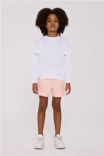 Tyess BSC Kız Çocuk Beyaz Sweatshirt