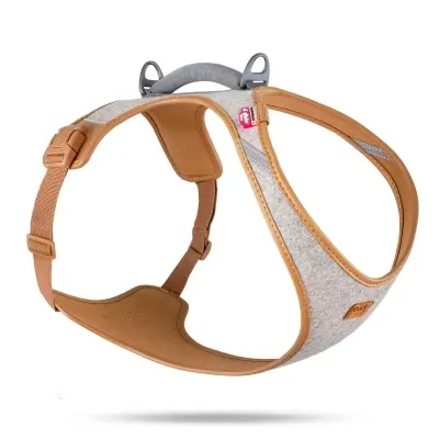 Curli Alpine Belka Harness Köpek Göğüs Tasması (Gri) [3XL]