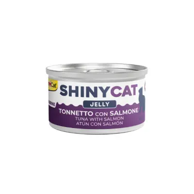 GimCat Shinycat Jöle İçinde Somonlu ve Ton Balıklı Kedi Konservesi 70gr