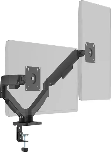 F180 Slim 17-32” ikili Monitör Standı Siyah (Maks: 9kg)