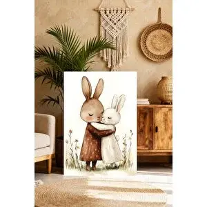 Mgi Design Lüks Çocuk Sanatı Tablosu Vintage Etkili Kanvas Tablo Salon Dekoru | Modern Duvar Dekoru | Salon, Yatak Odası Ve Ofis İçin | Sanatsal Ev Dekorasyonu 80x120 cm