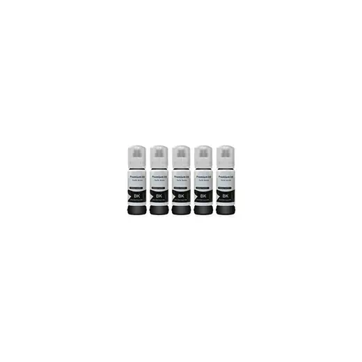 Photoink Epson Ecotank L3151 İçin 5 Adet Siyah Mürekkep Uzun Ömürlü ve Ekonomik Kullanım