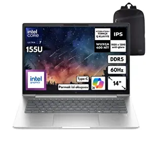 HP EliteBook 640 G11 Ultra 7-155U 48 GB DDR5 RAM 1 TB SSD Intel Graphics 14 inç FreeDOS Notebook-S.Çantası B2RK9ESHMF4