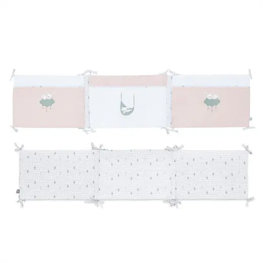 Gezenbebe Hero Bebek & Çocuklar İçin Nakışlı Karyola Kenar Koruyucu (40X180) Bunny
