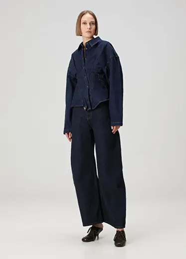 Lacivert Jean Pantolon