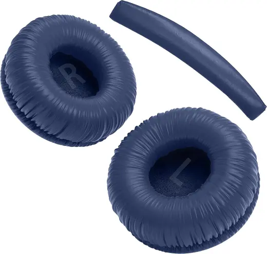Teknoft JBL için Tune 250 450BT 460BT 500 500BT 510BT 520BT 560BT 600BT 600BTNC 660NC Modelleri İle Uyumlu Yumuşak ve Rahat Kulaklık Pedi ve Kafa Yastığı (Mavi, Kulaklık Pedi + Kafa Yastığı)