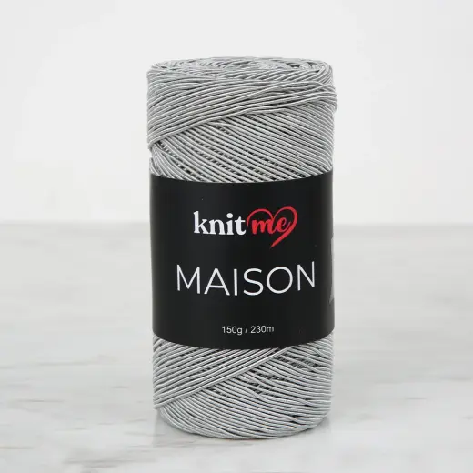 Knitme MAISON Gri Örgü İpi - KNM27