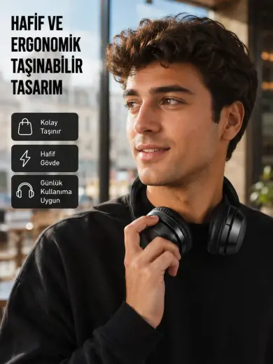 Modern Cihazlarla Uyumlu Kablolu Kulaklık – Yüksek Ses Kalitesi, Gürültü Azaltıcı Mikrofon Yeni Nesil -MİRAYLİFE