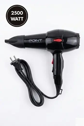 Blow Dryer Tam Profesyonel 2500 Watt AC Motor Fön Makinesi Siyah