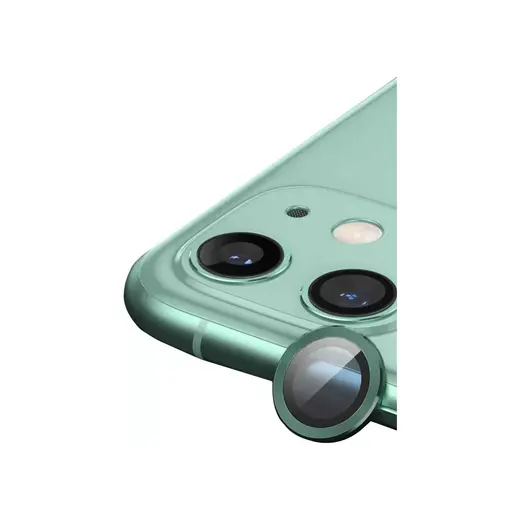 Newface Apple Iphone 12 Mini Raze Metal Kamera Lens - Yeşil