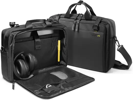 Spigen Klasden Notebook Laptop Taşıma El ve Omuz Askılı Evrak Çantası Siyah - AFA09540