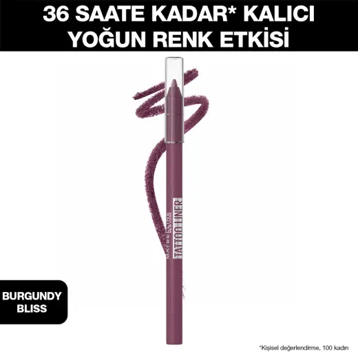 Maybelline New York Tattoo Liner Jel Göz Kalemi Burgundy Bliss