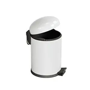 Aqua Bagno Smile Çöp Kovası -Pedallı 5 Lt. , Beyaz