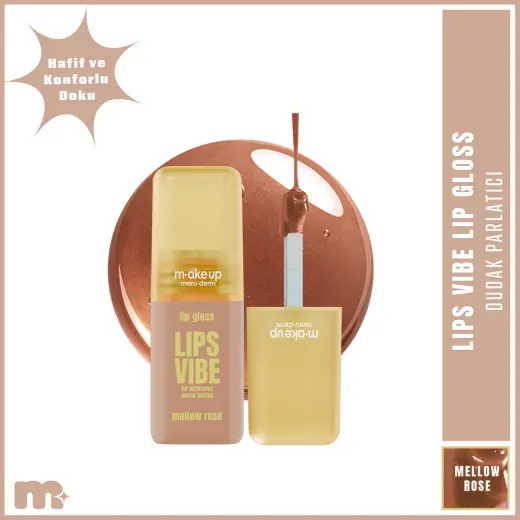 Maruderm Make Up Lips Vibe Dudak Parlatıcısı Mellow Rose