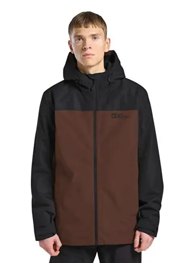 Taubenberg 3in1 Kahverengi Kapüşonlu Erkek Outdoor Mont