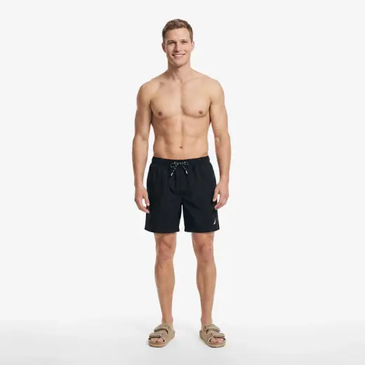 Nautica Regular Fit Erkek Siyah Deniz Şortu