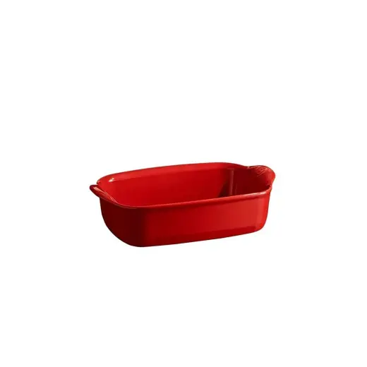 Emile Henry Fırın Kabı Dikdörtgen 22 X 14 Cm Kırmızı/burgundy