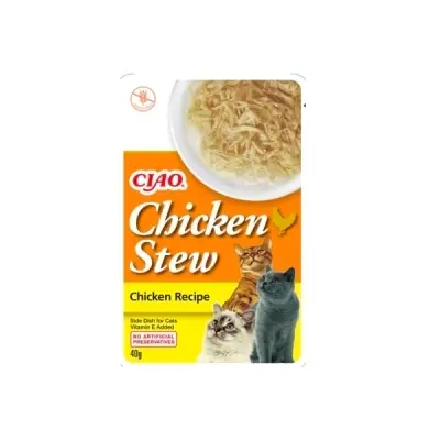 INABA CIAO Stew Tavuklu Tahılsız Kedi Konservesi 40gr