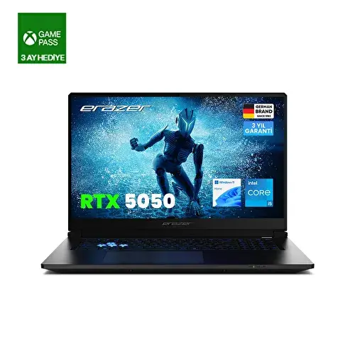 ERAZER Scout 15 E1 MD62765 Intel Core i5 13420H 16 GB RAM 1 TB SSD RTX5050 15.6" 144Hz FHD Win11H Oyuncu Laptop