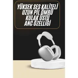 Aslanoğlu Store 2025 Model Kulak Üstü Kablosuz Bluetooth Kulaklık Gürültü Azalta Uzun Pil 2