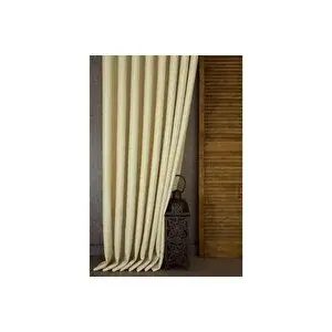 Vivense Massarelli̇ Keten Pi̇lesi̇z Fon Perde, Krem, 90x260
