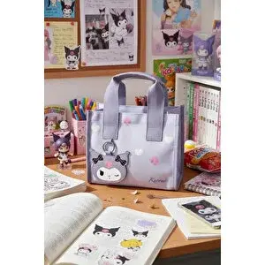 Diğer Sanrio Lisanslı Kuromi Kare Beslenme Çantası – Kompakt & Şık Taşıma Çantası