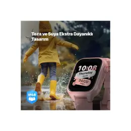 Ttec Kidi GPS 4G Sim Kartlı Akıllı Çocuk Saati Balerin Pembesi 2KSW02 6