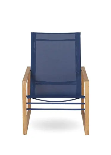 Milan Teak Navy Mavi Bahçe Koltuğu