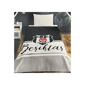 Devigo Taç Lisanslı Beşiktaş Klasik Tek Kişilik Battaniye