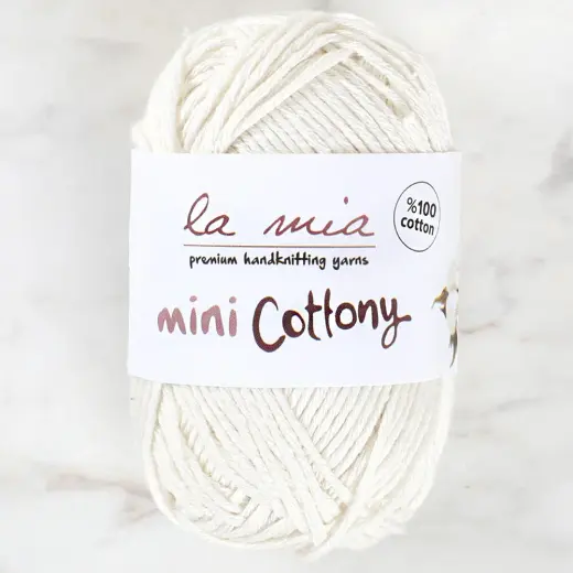 La Mia Mini Cottony 25 gr Kırık Beyaz Bebek El Örgü İpi - L003