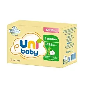 Sensitive Bambu& Pamuk Özlü Islak Mendil 12x50 Adet