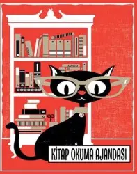 Kitap Okuma Ajandası - Gözlüklü Kedi