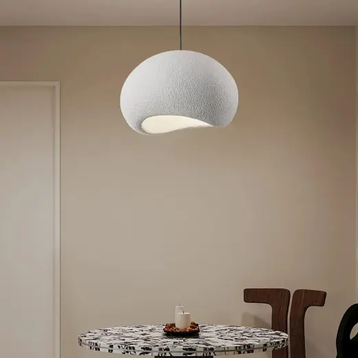 Apliqa Tretan Tekli Beyaz Beton Modern Sarkıt Oturma Odası Salon Sarkıt Avize