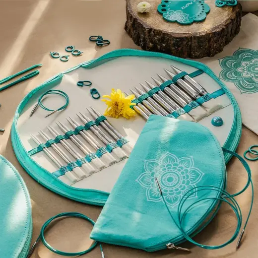 KnitPro Mindful Gratitude Değiştirilebilir Misinalı Şiş Seti 13 cm - 36301