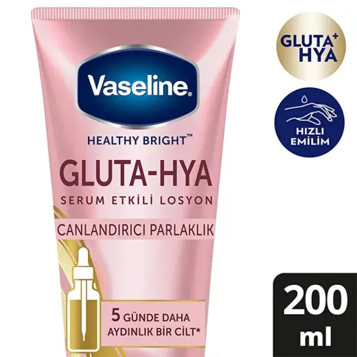 Vaseline Gluta-Hya Serum Etkili Canlandırıcı Vücut Losyonu 200 ml