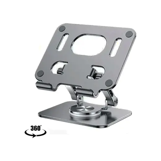 Sore 360 Derece Dönebilen Lüks Katlanabilir Metal Tablet ve Telefon Tutucu Stant Masaüstü Şarj Stand Ma-02