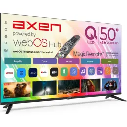 Axen AX50QUPRL-W02M 4K Ultra HD 50" 126 Ekran Uydu Alıcılı webOS Smart QLED TV 3