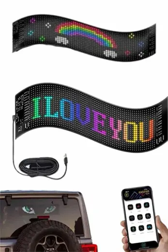 özssa Digital Araba Yazısı Ekran Matrix En Büyük Boy Matrix LED Panel 19*96 pıxel