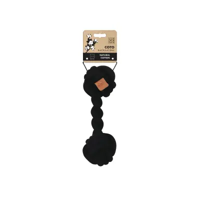 M-Pets İki Düğümlü Köpek Diş İpi 28x9cm (Siyah)