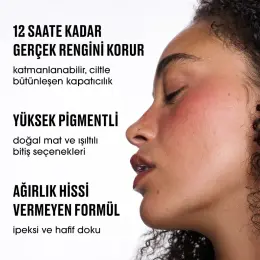 SKINFINISH COLOURSTRUCK BLUSH 12 SAATE KADAR KALICI, YÜKSEK PİGMENTLİ PUDRA ALLIK 5