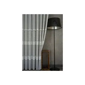 Vivense Massarelli̇ Vrc Desen Keten Pi̇lesi̇z Tül Perde, Gri̇, 250x260