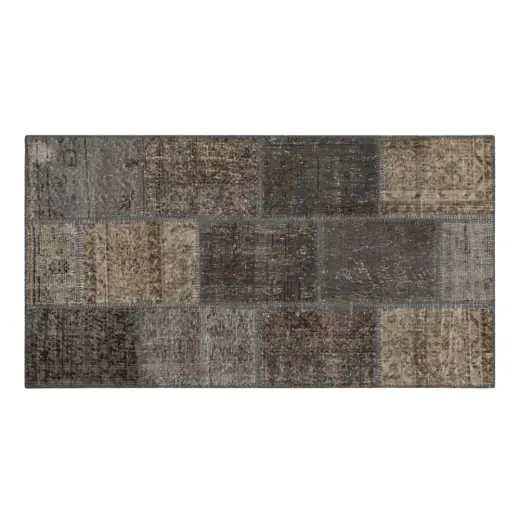 Mudo Home Li̇ma Gri̇ Patchwork Ki̇li̇m 80x150