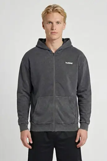 YANTAR FERMUARLI HOODIE Siyah Erkek Fermuarlı Hoodie